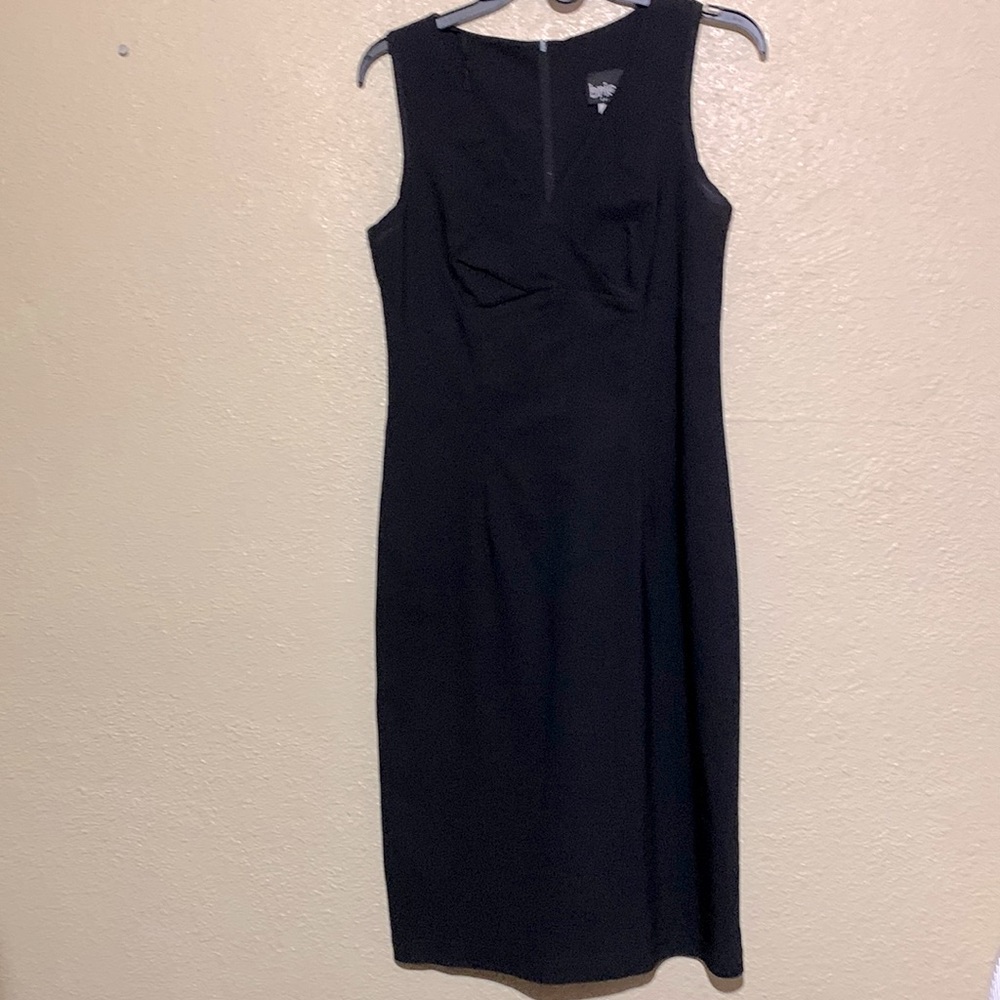 Brioche Dress Black Sleeveless Size 11/12 Stretchy Back Zipper